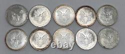 10 American Silver Eagle's. 2002. #8