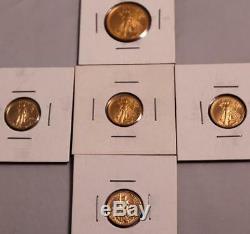 14 US Mint Gold Coins 6.65 Oz Total- Buffalos, Olympic, Gold Eagles 1,1/2,1/4,10