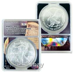 1776-2026-D Silver Eagle Restrike CONSTITUTION PRIVY ANACS MS70 FS