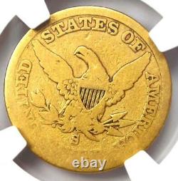 1856-S Liberty Gold Half Eagle $5 NGC AG3 Rare Date S Mint Gold Coin