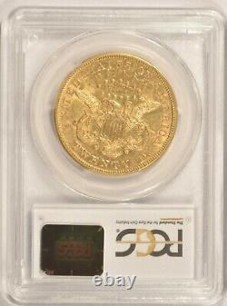 1873-S OPEN 3 $20 Gold Double Eagle Coin PCGS AU53 San Francisco Mint