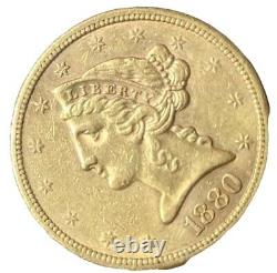 1880-S US $5 Liberty Head Quarter Eagle Gold San Francisco Mint