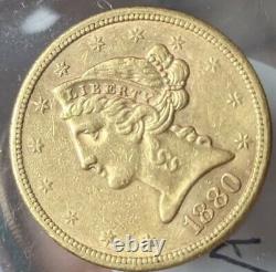 1880-S US $5 Liberty Head Quarter Eagle Gold San Francisco Mint