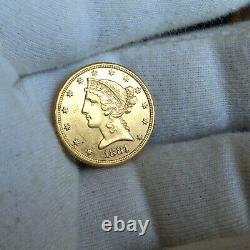 1881 P. $5 Liberty Head Half Eagle Gold Five Dollar Coin 5,708,760 MINTED