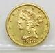 1887 S Us Mint $5 Dollar Half Eagle Liberty Head Gold Coin Free Shipping