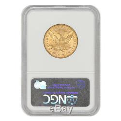 1893 $10 Liberty Head Gold Eagle NGC MS63 choice graded Philadelphia minted coin