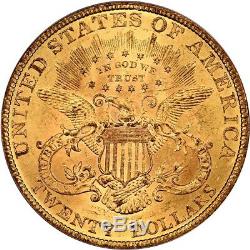 1893 $20 PCGS MS63 Liberty Double Eagle Gold Coin Better P-Mint