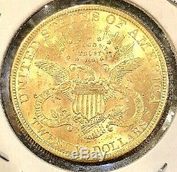 1894 US American Double Gold Eagle 1 oz Coin $20 Twenty Dollars Mint BU