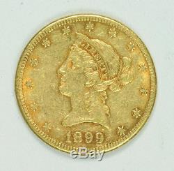 1899 S $10 Dollar Gold Liberty Head US Mint Eagle Coin