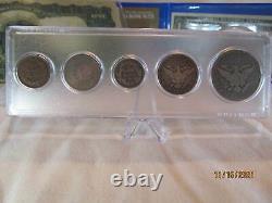 1899 Us Mint Coin Set And Black Eagle Silver Certificate Set- Rare Key Date