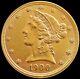 1900 Gold United States $5 Liberty Head Half Eagle Coin Philadelphia Mint