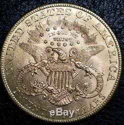 1904 S $20 Gold Double Eagle OLD Mint State Very Beautiful BU Miners Gold Coin