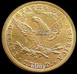 1906 D Gold USA $10 Liberty Head Eagle Coin Philadelphia Mint Bu