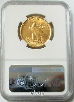 1907 Gold $10 Indian Head Eagle No Motto Coin Ngc Mint State 61