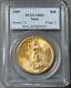 1907 Gold Usa Saint Gaudens $20 Double Eagle Coin Pcgs Mint State 63