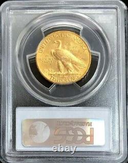 1908 Gold $10 Dollar Indian Head Eagle Motto Coin Pcgs Mint State 61