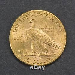 1910-d G$10 Indian Head Gold Eagle, Tougher Date Coin Lot#m080