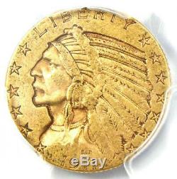 1911-S Indian Gold Half Eagle $5 Coin Certified PCGS VF35 Rare S Mint