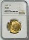 1912 Gold United States $10 Indian Head Eagle Coin Ngc Mint State 61
