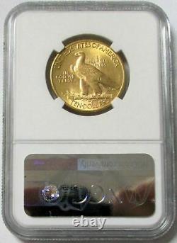 1912 Gold United States $10 Indian Head Eagle Coin Ngc Mint State 61