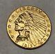 1913 $2.5 Quarter Eagle Gold Indian High Almost Uncirculated Condition