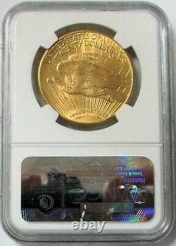 1914 D Gold $20 Saint Gaudens Double Eagle Coin Ngc Mint State 63