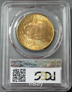 1915 S Gold $20 Saint Gaudens Double Eagle Coin Pcgs Mint State 65+ Cac