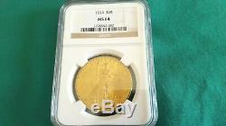 1924 $20 American Gold Double Eagle Saint Gaudens MS 64 NGC Certified Mint Coin
