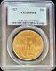 1927 $20 American Gold Double Eagle Saint Gaudens Ms64 Pcgs Mint Coin