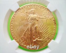 1927 ST. GAUDENS $20 GOLD DOUBLE EAGLE NGC MS62 GOLD COIN Brilliant MINT