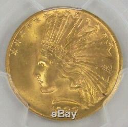 1932 Gold $10 Indian Head Eagle Coin Pcgs Mint State 64 Pq