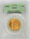 1932 Gold Usa $10 Indian Head Eagle Coin Green Lable Pcgs Mint State 63