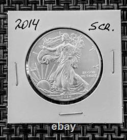 1986, 1993, 2012 American Silver Eagle Set 4 Coins 1 Oz $1 Uncirculated, scratch