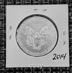 1986, 1993, 2012 American Silver Eagle Set 4 Coins 1 Oz $1 Uncirculated, scratch