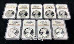 1986-2015 PF 69 Ultra Cameo NGC $1 American Silver Eagle 29pc Set Collection Lot