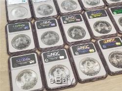 1986-2015 Silver American Eagle Set MS69 NGC $1 US Mint 30 Coins