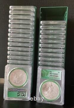 1986-2021 American Silver Eagle, PCGS Slabbed MS69, 37-pc Set, Free Shipping