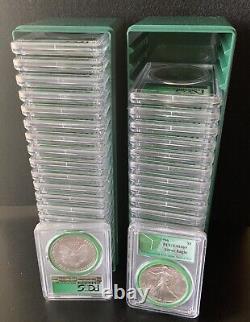 1986-2021 American Silver Eagle, PCGS Slabbed MS69, 37-pc Set, Free Shipping