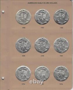 1986-2021 Complete American Silver Eagle-36 Coin Set-Dansco 7181 With Slipcase