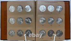 1986 2021 Lot 36x Full Set American Silver Eagles Dansco Album Complete