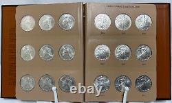 1986 2021 Lot 36x Full Set American Silver Eagles Dansco Album Complete