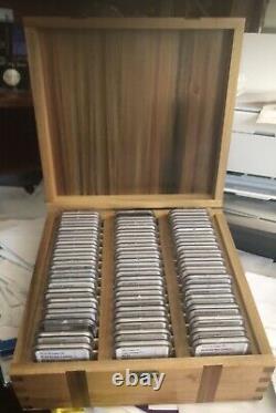 1986 2023 Silver Eagle NGC MS69, PF69 & Rev PF Complete Set In 3 Wooden Boxes