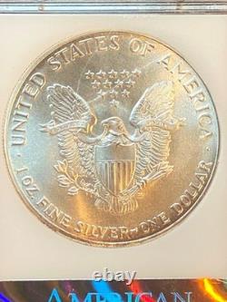 1986 American Silver Eagle Uncirculated No Mint Mark 1st Year Issue WithFREE Coins