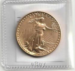 1986 Beautiful uncirculated 1 oz Gold American Eagle, mint fresh from storage