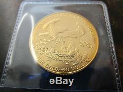 1986 Beautiful uncirculated 1 oz Gold American Eagle, mint fresh from storage