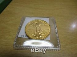 1986 Beautiful uncirculated 1 oz Gold American Eagle, mint fresh from storage