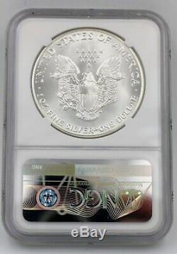 1986 Ngc Ms70 $1 Mint State Silver American Eagle 1 Oz. 999 First Year Issue Ase