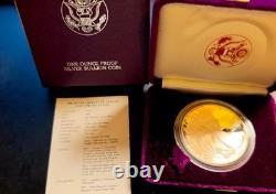 1986-S Proof American Silver Eagle Dollar $1 Box & COA US Mint Bullion