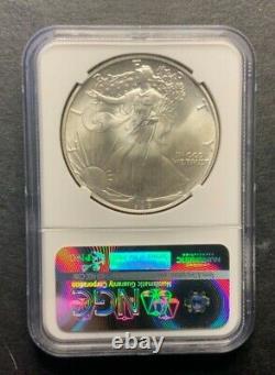 1986 Silver American Eagle REVERSE STRUCK THRU MINT ERROR MS 68