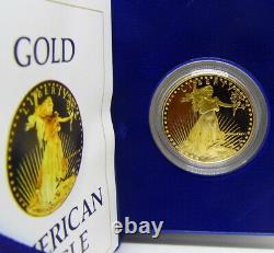 1986 US Mint $50 Proof American Eagle 1oz Gold Coin with Box & COA Free Shipping
